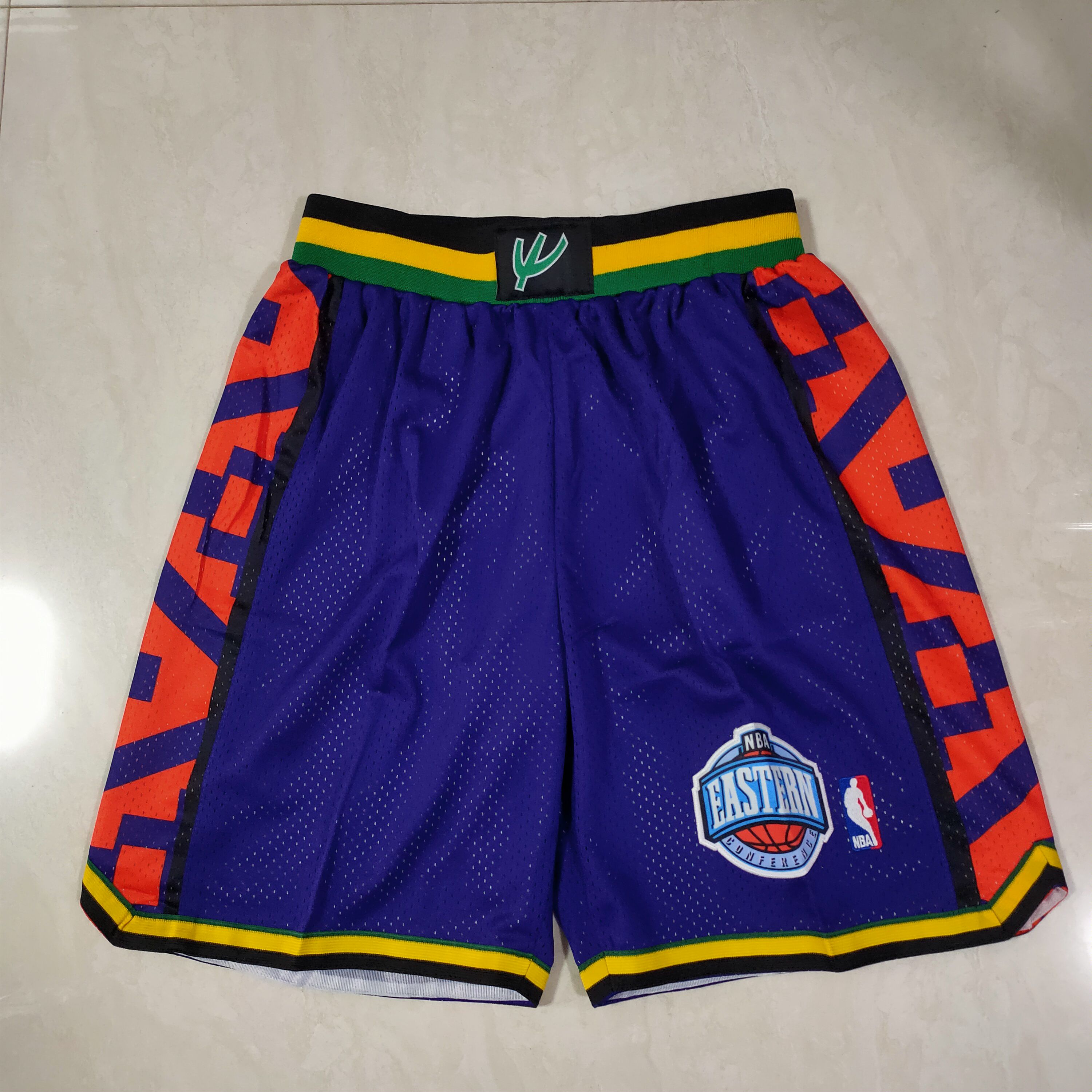 Cheap Men NBA 95 all star Purple Shorts 0416
